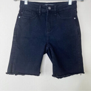 Judy‎ Blue Bermuda Raw Hem Black Shorts
